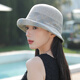 香雪羽秀太阳帽子女薄款夏季2025新款赫本风时尚礼帽百搭出游遮阳帽女防晒 米色 56-58cm