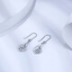 ZLF platinum earrings for women PT950 hollow water drop earrings swaying 2.38g