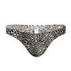 Sexy underwear men's leopard print sexy underwear thong thong bag t pants narrow edge trousers sexy men's thong rosy 3XL