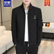 Romon (Romon) Frühlings- und Herbst -Standkragen Jacke Herren 2025 Frühling und Herbst koreanischer Stil Casual Jacket Pullover sexy Männer vielseitige Kleidung grau 695 m