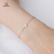 Aido Diamond pt950 platinum bracelet for women, platinum cat paw print bracelet, fashionable and cute cat ins style bracelet for girlfriend, weight 3.8-4.0g, length 16+3cm