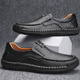 Región occidental Camel Camel de cuero genuino de cuero de cuero de gran tamaño British Perfect Daddy zapatos de papá amarillo [9916 Four Seasons] 38
