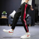 Fan Pure Foot Anti-Falten-Casual Hosen Herren-Tarnarbeitshose Klassische Straße Hosen koreanische Stil plus Vliece-verdickte Männer Mode Slim Hosen Jugendhosen Lose Hosen Herrenkleidung Hosen Herrenkleidung XH983A 9207 Rot-Dicke xxl