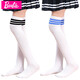 Medias para niños de Barbie sobre las rodillas Spring and Autumn Summer Summer Fin-Mid-Tube-Wockings Medias de alto contenido de tubos blancos Calcetines escolares de estilo universitario blanco