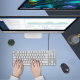 罗技（Logitech） K835有线键盘 机械轴体紧凑设计 游戏办公打字便携键盘 个性朋克键帽 84键 生日节日礼物 【K835青轴】白色