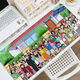 OQB Long Mouse Pad Crayon Shin-Shirt Super Large Computer Desk Pad Hochwertige Tastaturpolster schmutzresistente und waschbare Schüler ZZ-2694/SHIN SHIN-SHIRT [80 cm*30 cm dick 2mm]