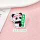 Dai Yan Inspirational Text Panda Brooch Cartoon Children's National Trend Badge School Bag Decoration Cute Chinese Style Acrylic Badge Panda Brooch 6 Pack