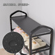 Lohas Time Dormitory Shoe Rack Doorway Home Multi-layer Shoe Storage Rack Multi-Function Shoe Rack Simple Small Shoe Rack Under the Table Black - Partition Cloth Style 3 layers long 42cm