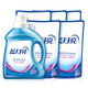 Blue Moon Laundry Detergent Machine Hand Wash Set Lavender Scent 14Jin Jin equals 0.5kg (2kg 1 bottle + 1kg 5 bags)