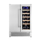 Bacchus wine cabinet embedded thermostat wine cabinet home refrigerated wine cabinet tea cabinet beer sparkling wine champagne Remy Martin small bar double door simple air-cooled frost-free YC-120 flat stainless steel door style 120L