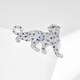 Marco Bizzarri European and American fashion jewelry personalized leopard brooch high-end female domineering retro jewelry animal corsage pin accessories birthday gift for friends and besties