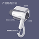 Ruiwo wall-mounted hair dryer for home and hotel special bathroom hair dryer bathroom toilet high-power low-noise negative ion quick-drying hair dryer wall-mounted hotel hair dryer wall-mounted Yishang white gray - high power 1800W