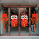 2025 Año de la serpiente Año Nuevo Pegatinas Decoración de la escena de vidrio Autoadhesivo Pegatinas de pared Festival de primavera Ventana Año Nuevo Palabra de flor Puerta de flores Modelo XN6198 Golden Snake Holding Wealth 丨 Doble de doble cara
