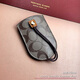 Cool Kangaroo new men's and women's multi-function key bag, fashionable retro leather car key bag, remote control storage bag, key buckle, brown/tea + stirrup buckle