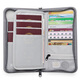 Bolsa de pasaporte de viaje al extranjero, billetera, bolsa de almacenamiento de pasaporte, clip de pasaporte, almacenamiento de viajes, billetera de identificación en el extranjero, boletos de aire, tecnología gris (sin capas) Bolsa de pasaporte antirrobo