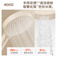 EOCO卫浴奶白淋浴花洒套装浴缸淋雨浴恒温简易分体花洒家用枪灰色花晒 K-9906 恒温版【奶油白】