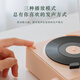 Seguo Retro Record Player Bluetooth Speaker Atomic Vinyl Alarm Clock Wireless Bluetooth Small Speaker Small Subwoofer New Year's Birthday Gift for Male and Female Besties High Quality and Large Volume Retro Green Bluetooth Speaker + Alarm Clock Settings Beijing Warehouse Delivery