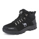 Kamel Dynamische Kamelschuhe für Winter plus Samt verdickte warme Baumwollschuhe wasserdichte nicht rutschfeste Kleidung-resistente Schuhe Outdoor Sport atmungsablöschbarer Freizeitschuhe 3895 Schwarz plus Samtstil 37 37