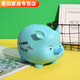 
CLCEY children's cute piggy bank can be deductible, can be deposited, can be dropped, boys and girls cartoon piggy bank only enters, but not out of ornaments. Happy model (upsize) orchid (deposit or deductible)