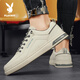 Playboy (Playboy) Herrenschuhe Herren 2025 Sommer lässige Schuhe Herren Trendy Board Shoes Herren Modegeschäft weiße Schuhe Beige 42