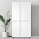 Réfrigérateur à double porte lg664 litre, conversion de fréquence sans givre refroidi par air, économe en énergie ultra-mince intégrée, congélation et réfrigération de conversion de fréquence de grande capacité ménage