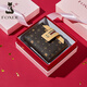 Golden Fox (Foxer) Billetera para mujeres Gran capacidad Tarjeta corta Bolsa Money Boleto Clip Holding Holding Wallet Light Luxury Birthday Gifty For Girls Novia