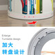 Yiga rotating bookshelf 360-degree bookshelf floor-standing student creative storage bookcase multi-layer storage rack white five layers