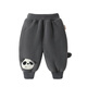 Kaka Panda Baby OU Fleece Sport Lang Hosen Winterkleidung Herbst und Winter Kinder Jungen und Mädchen Baby Fleece Casual Hosen Y9273 Kaffeefarbe Fleece 73cm