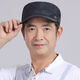 盖淘帽子透气中老年夏季男夏天薄夏帽爷爷老年人男士中年春夏男帽 透气 深灰色 透气可调节（57-60cm）