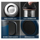 Tafuco 316 Edelstahl Business Office Water Thermos Cup mit Teefilternetz mit Deckel T6172 Knight Black 0,5 l