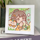 何佳功diy手工制作钻石画卡通钻石画满钻贴画送女友闺蜜礼物少女心 6198公主+画布+钻石+工具+相框