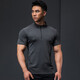 Lutie Dog Fitness Wear Short Sleeve Men's Stand Collar POLO Slim Fit Muscle Showing Quick Drying Breathable High Elastic Coaching Wear T-Shirt Black L