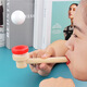 Yuanqi Children's Fun Wooden Ball Ball Ball Training Training Langage Development Resilient Rehabilitation Children's Suspending Ball Ball Oral Training Disvice Macaron Ball Ball Green (avec 2 balles)