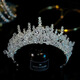Green Zhe's New Crystal Crown Tiara Braut Haarzubehör Hochzeitskleid Accessoires High-End Crystal Stirnband Hochzeit Schmuck Stirn Anhänger Kron Luxus Version