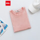 intercrew2022 summer casual loose solid color versatile round neck cotton short-sleeved T-shirt female ICVTR204W pink 90/M