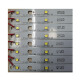 XMSJ Cander Crystal Flat Lampa Flat Light Strip 5730 Monocromo Conductor Blanco Ancho de 10 mm Dual Color 595 mm645 Longitud 6 695 mm Luz blanca monocromática Tres tiras más un controlador 0-5W