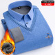 prenomen knitted sweater fake two-piece men's sweater warm clothes casual winter plus velvet thickened base shirt sweater JLJ-686 XXL