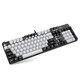 Sunsonny J9PRO hot-swap axis gaming mechanical keyboard 104-key wired suspended backlight full key without impulse chicken keyboard 104-key black gray double-patch white light blue axis