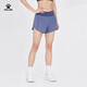 KELME/卡尔美 运动短裤女春季新款速干瑜伽裤防走光健身跑步训练裤 灰蓝色 XL【170/76A】