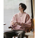 NEW OR MODE American round neck sweater for men in autumn and winter new loose and versatile retro high-end tie-dye fashion brand casual knitted sweater gray 2XL