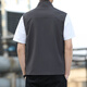 JEEP SPIRIT Jeep Spiritual Vest Summer Men's Thin Stand Collar Vest Vest Zipper Horse Clip Jacket Outer Wear Black Inner Bag Style 857.0 XL 130-145Jin [Jin equals 0.5 kg]
