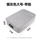 Juehuo household ID storage bag passport travel carrying case waterproof fire storage with lock large file storage bag silver gray lock large size (high-end model) 36*27*15cm