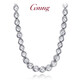 GsunG platinum men's necklace new line wrapped beads PT950 necklace men's large platinum bead chain priced by gram contact before bidding