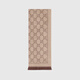GUCCI Gucci GG wool scarf brown one size