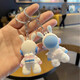 
Pengjing Space Rabbit Keychain Book Packaging Ornament Pendant Men and Women Doll Hanging Chain Couple Astronaut Hanging Ornament Creative One Point [More People Choose] Two Packs