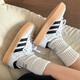 adidas Adidas Clover Women's Shoes New Summer Sports Shoes Fashion Retro Casual Shoes Sneakers Low Top Shoes JI1349 White and Black T-Teen Training Shoes 38