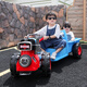 Watch Baby Children's Electric Car Tractor Children's Toy Car 2-10 Years Old Can Seat Extra Large Four-Wheel Baby Stroller Walk-behind Dual Drive 12V Battery