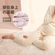 FENYE Maternity Pajamas Autumn and Winter Home Pants Adjustable Thickened Flannel Belly Support Pants Pregnancy Warm Pants Warm Yellow L