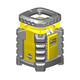 German Stabila Xidebao Lar 350 Rotary Rotary Laser nivelant le nivellement de haute précision et le dispositif de nivellement laser de la recherche droite, anti-automne, pluie, épreuve de poussière, accessoires en option: Rack d'inclinaison NKL (numéro d'article 16782)