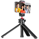 YouBasket [Ulanzi] MT-16 Cold Boot Stativ Mini Tragbarer Selfie-Stick Ball Gimbal Extension Pole Live Travel Photography Vlog Kamera Mobiltelefon Universal MT-16 Cold Boot Tripod [Black]